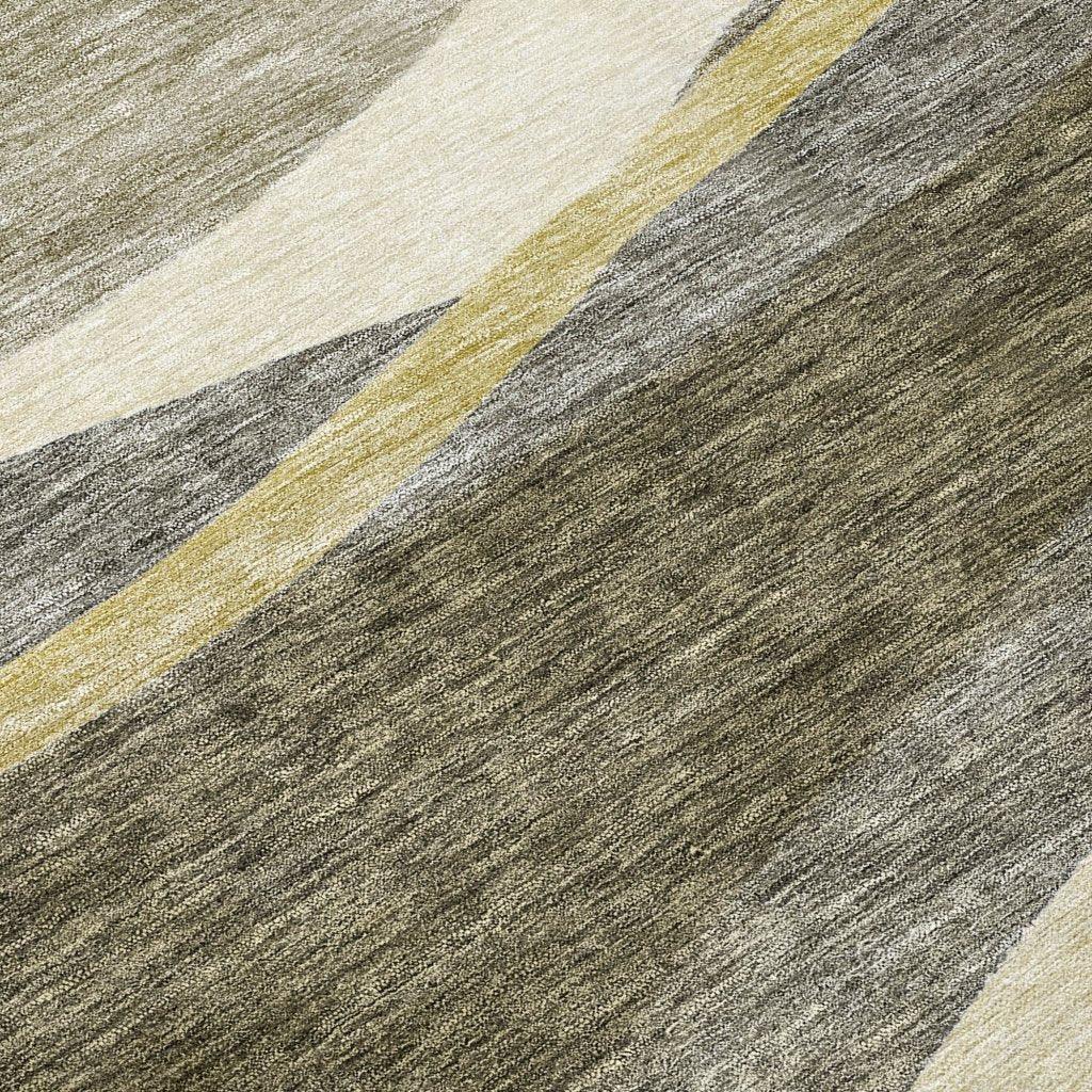 LOOMLAN Rugs Athena Taupe Washable Indoor-Outdoor Rug