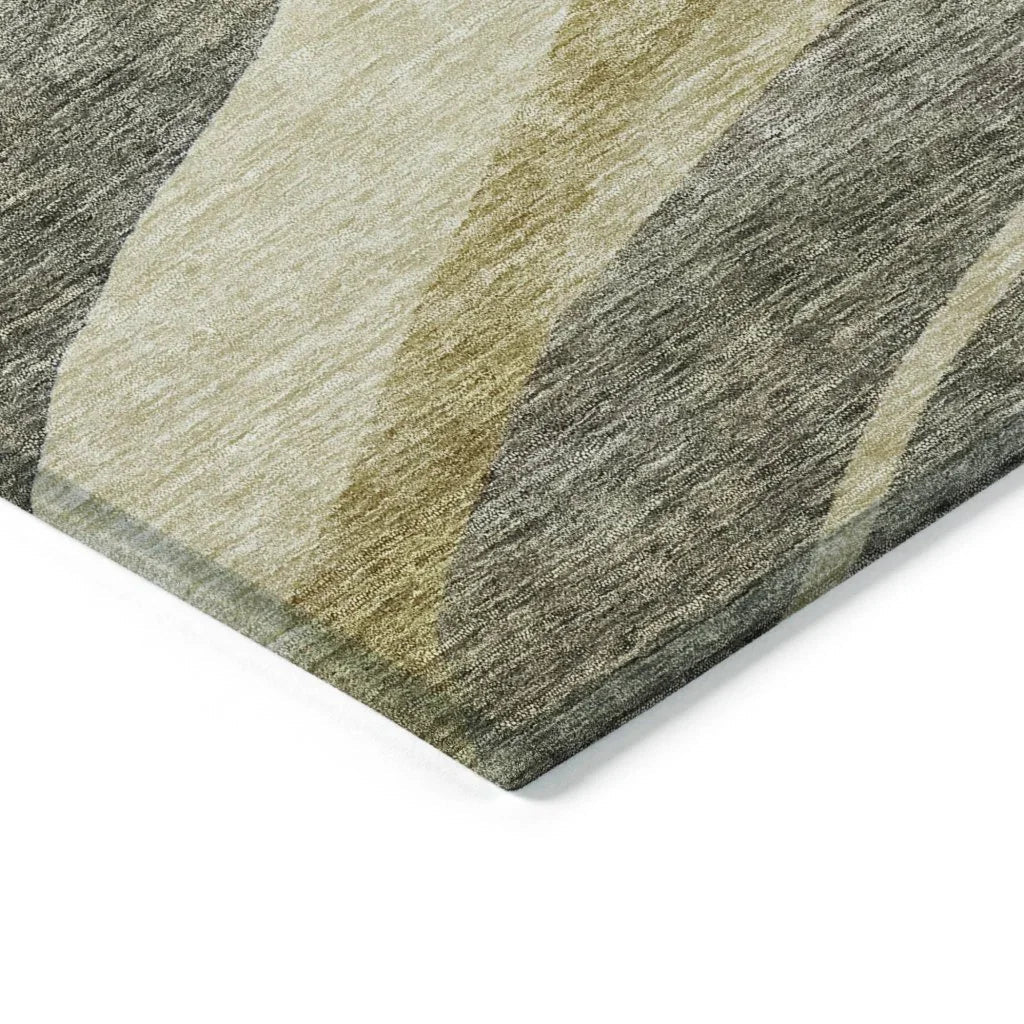 LOOMLAN Rugs Athena Taupe Washable Indoor-Outdoor Rug