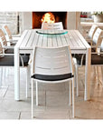 Athene White Outdoor Extendable Dining Table Set For 12 - LOOMLAN - LOOMLAN - Outdoor Dining Sets