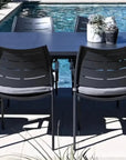 Athenes Black Outdoor Extendable Table Set With Chairs - LOOMLAN - LOOMLAN - Outdoor Dining Sets