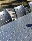 Athenes Black Outdoor Extendable Table Set With Chairs - LOOMLAN - LOOMLAN - Outdoor Dining Sets