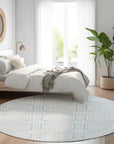 LOOMLAN Rugs Auralis Blue Washable Indoor-Outdoor Rug