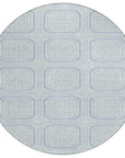 LOOMLAN Rugs Auralis Blue Washable Indoor-Outdoor Rug