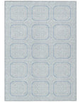 LOOMLAN Rugs Auralis Blue Washable Indoor-Outdoor Rug