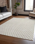 LOOMLAN Rugs Auralyn Brown Washable Indoor-Outdoor Rug