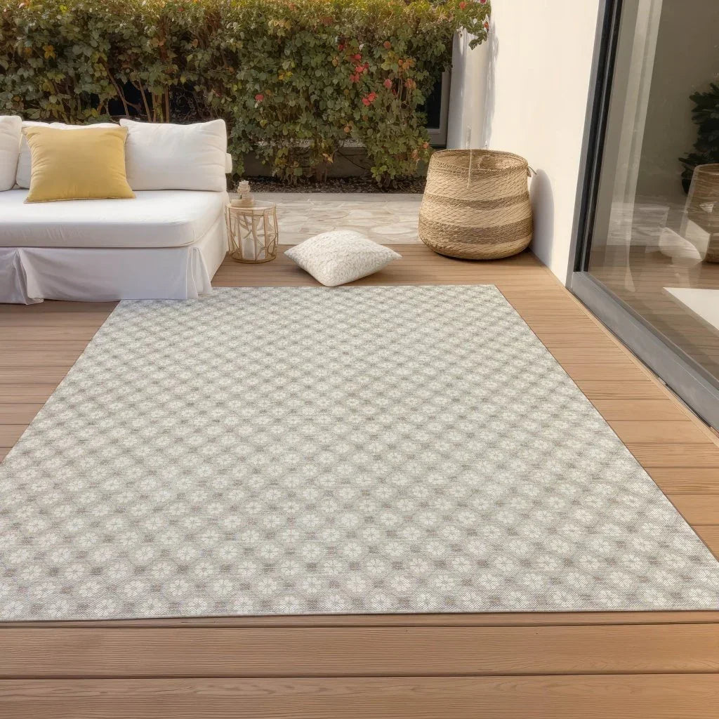 LOOMLAN Rugs Auralyn Brown Washable Indoor-Outdoor Rug