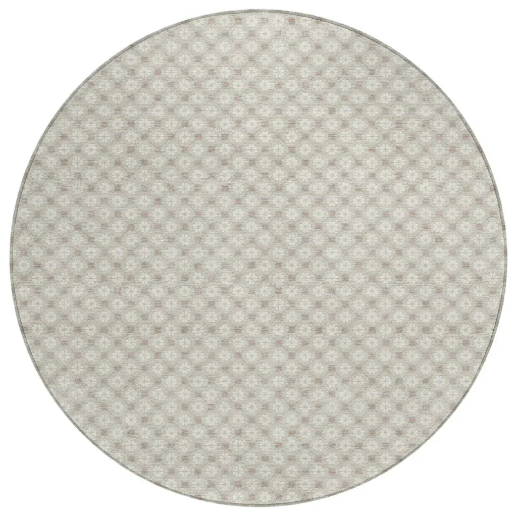 LOOMLAN Rugs Auralyn Brown Washable Indoor-Outdoor Rug