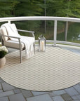 LOOMLAN Rugs Auralyn Brown Washable Indoor-Outdoor Rug