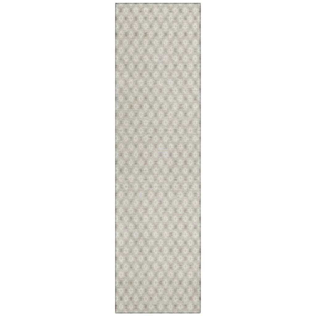 LOOMLAN Rugs Auralyn Brown Washable Indoor-Outdoor Rug