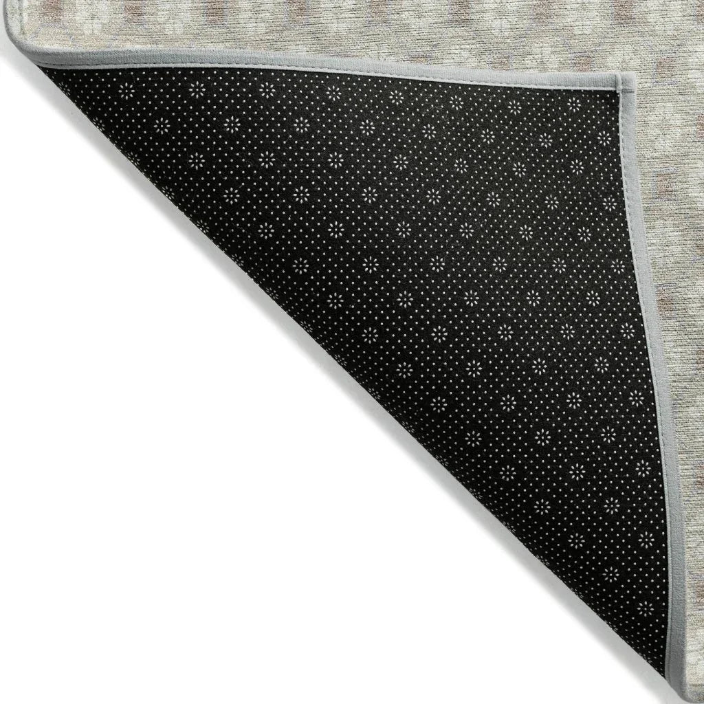 LOOMLAN Rugs Auralyn Brown Washable Indoor-Outdoor Rug
