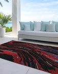 LOOMLAN Rugs Aureva Black Washable Indoor-Outdoor Rug