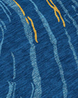 LOOMLAN Rugs Aureva Navy Washable Indoor-Outdoor Rug