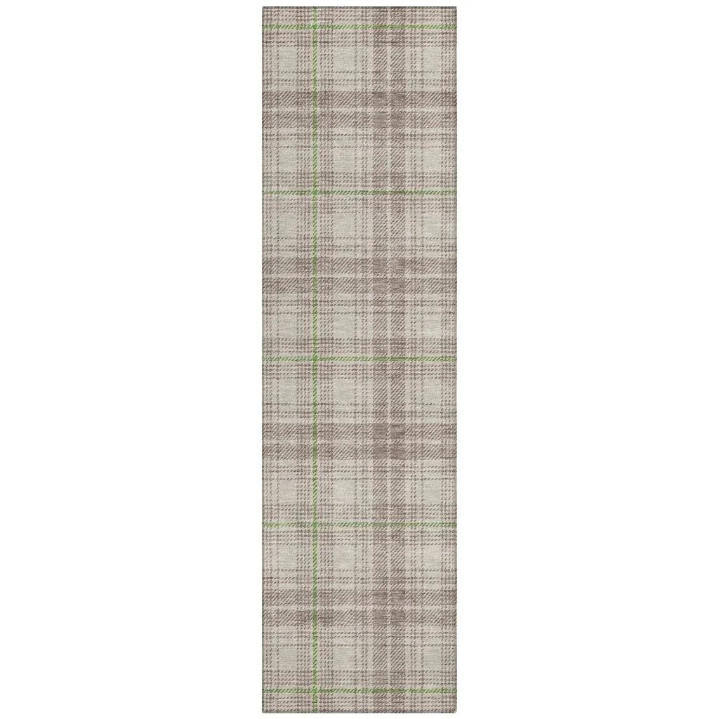 LOOMLAN Rugs Aurora Beige Washable Indoor-Outdoor Rug
