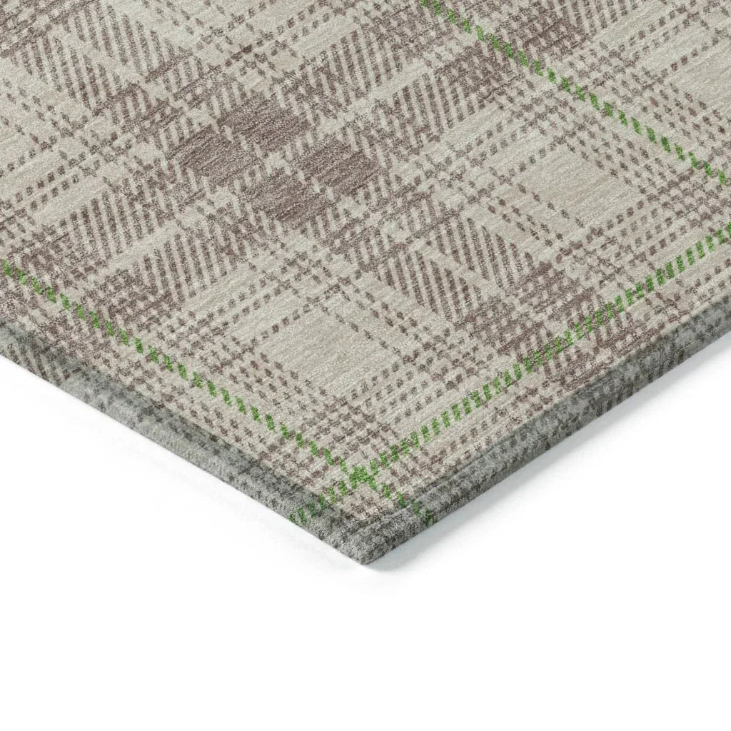 LOOMLAN Rugs Aurora Beige Washable Indoor-Outdoor Rug