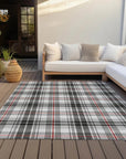 LOOMLAN Rugs Aurora Black Washable Indoor-Outdoor Rug