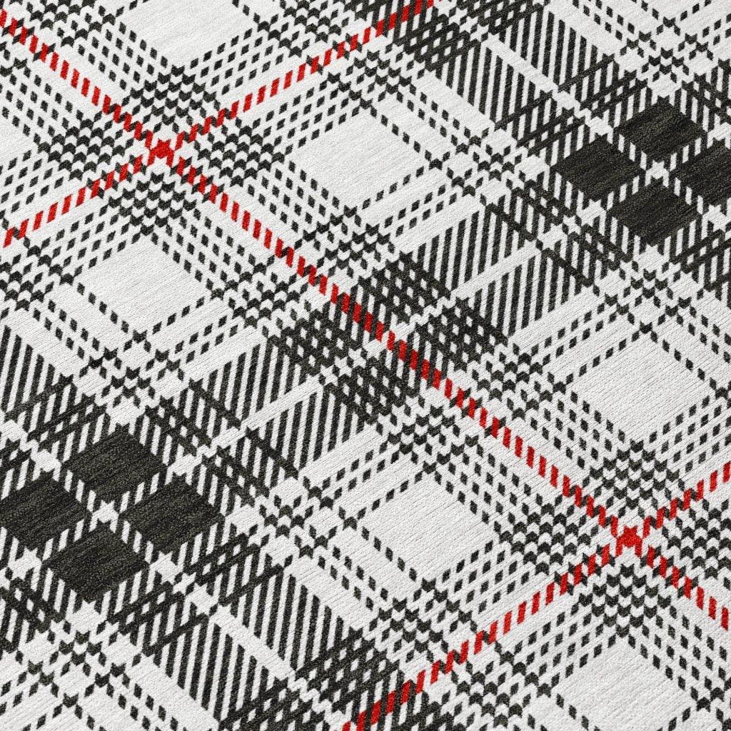 LOOMLAN Rugs Aurora Black Washable Indoor-Outdoor Rug