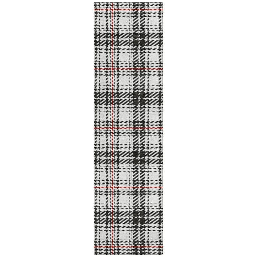 LOOMLAN Rugs Aurora Black Washable Indoor-Outdoor Rug