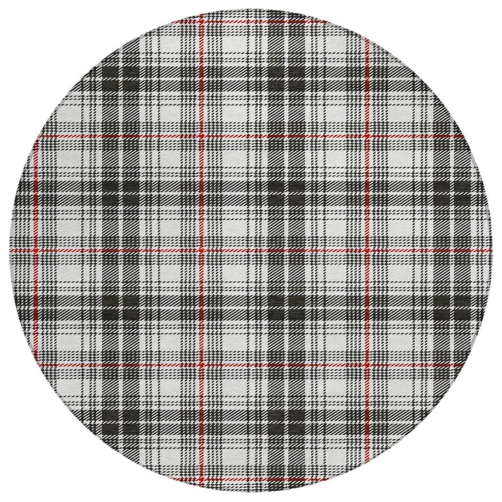 LOOMLAN Rugs Aurora Black Washable Indoor-Outdoor Rug