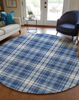 LOOMLAN Rugs Aurora Blue Washable Indoor-Outdoor Rug