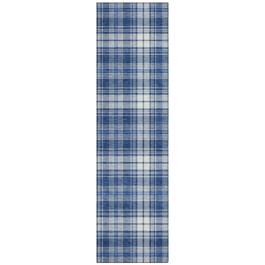 LOOMLAN Rugs Aurora Blue Washable Indoor-Outdoor Rug