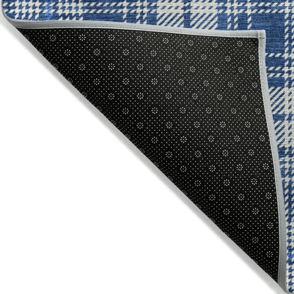 LOOMLAN Rugs Aurora Blue Washable Indoor-Outdoor Rug
