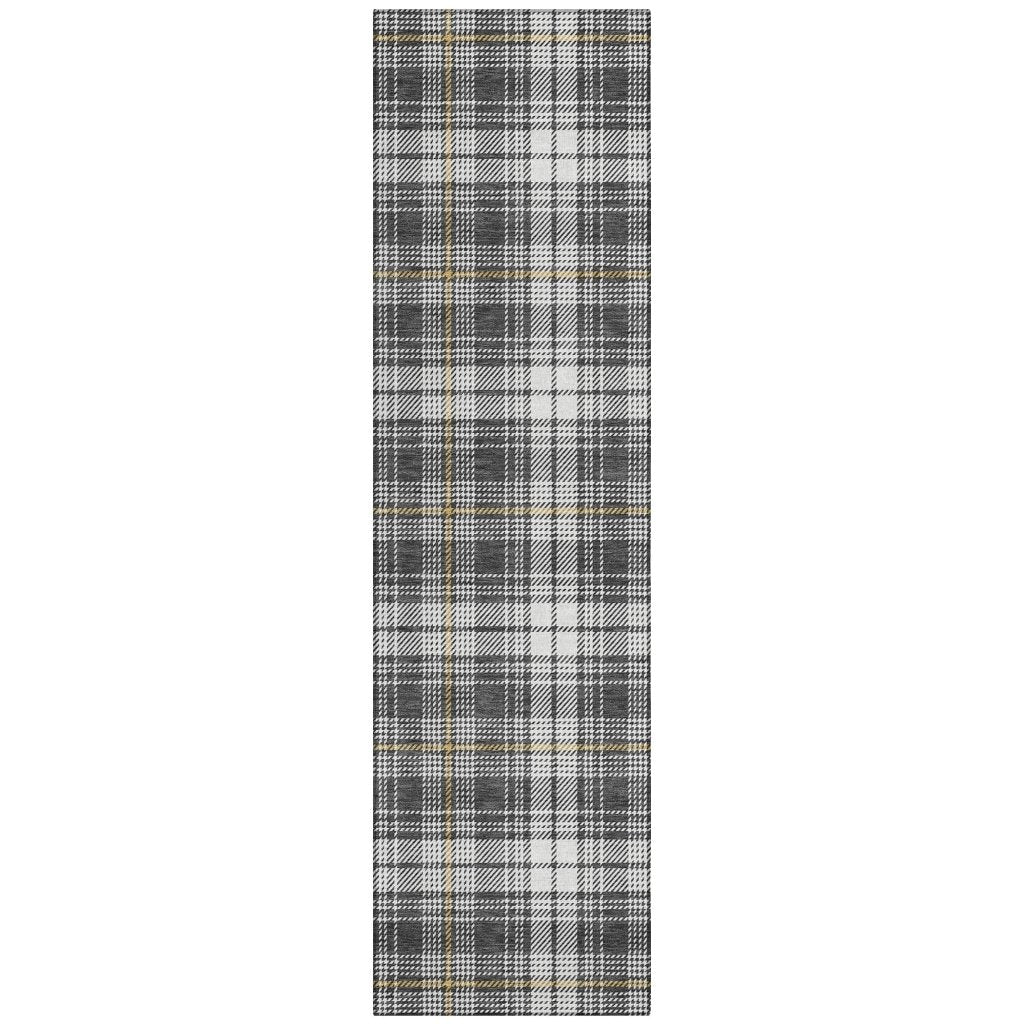 Aurora Charcoal Washable Indoor - Outdoor Rug - LOOMLAN - LOOMLAN Rugs - Outdoor Rugs