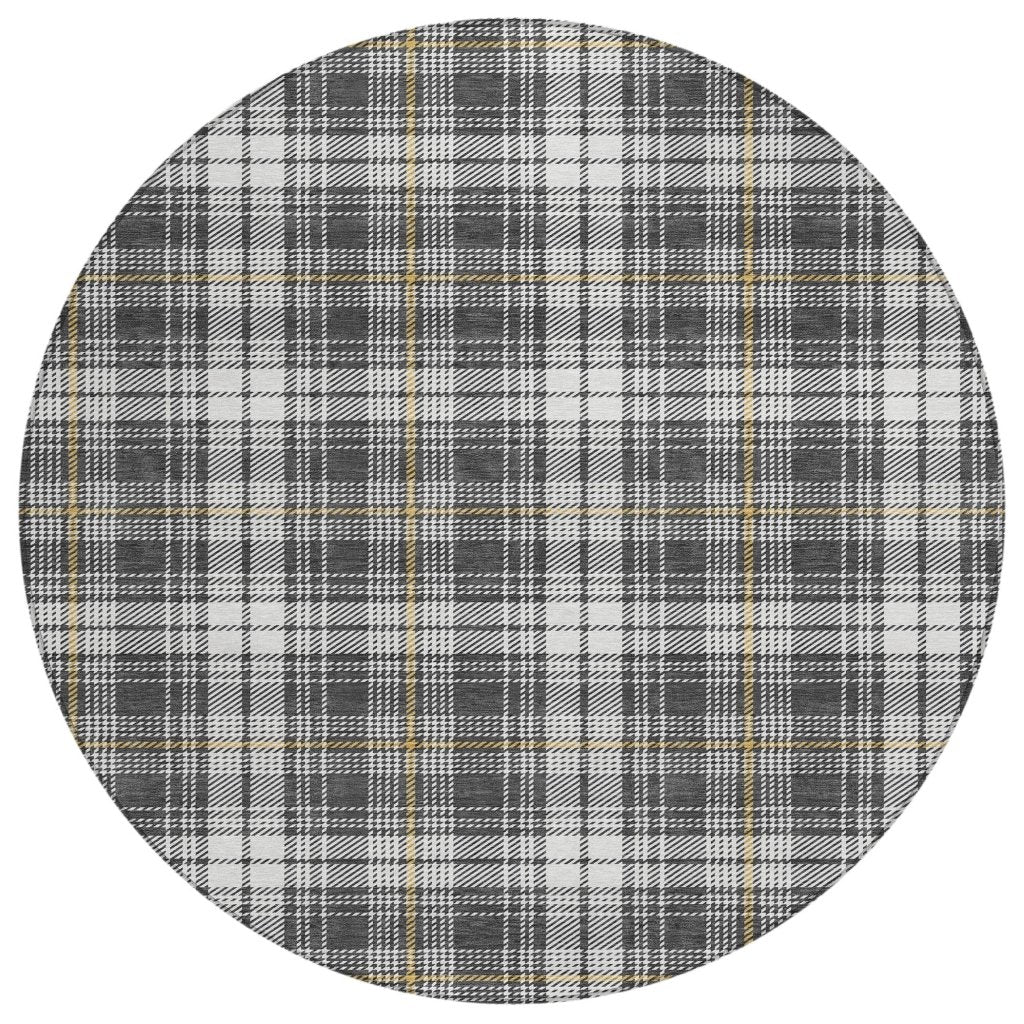 Aurora Charcoal Washable Indoor - Outdoor Rug - LOOMLAN - LOOMLAN Rugs - Outdoor Rugs