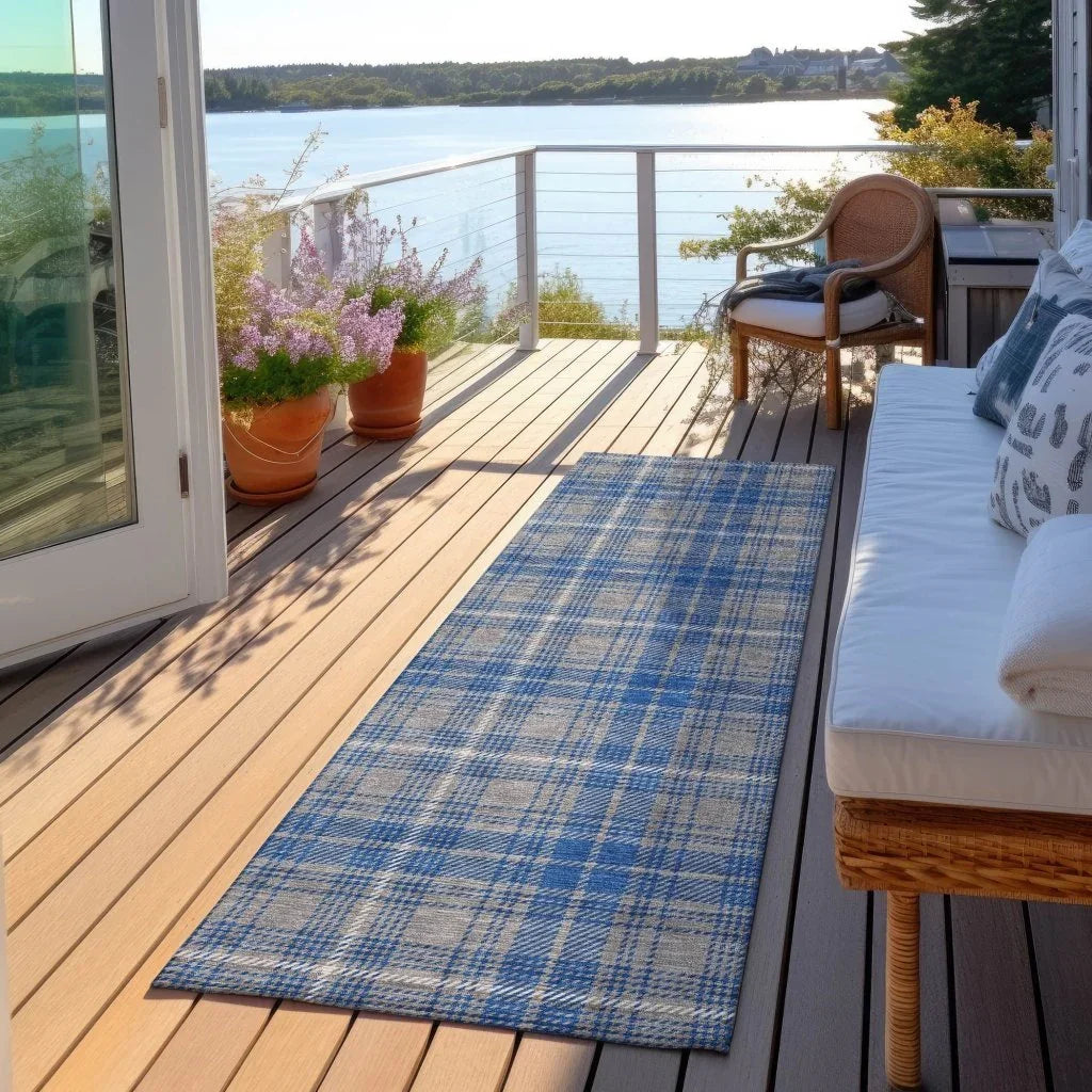 LOOMLAN Rugs Aurora Gray Washable Indoor-Outdoor Rug