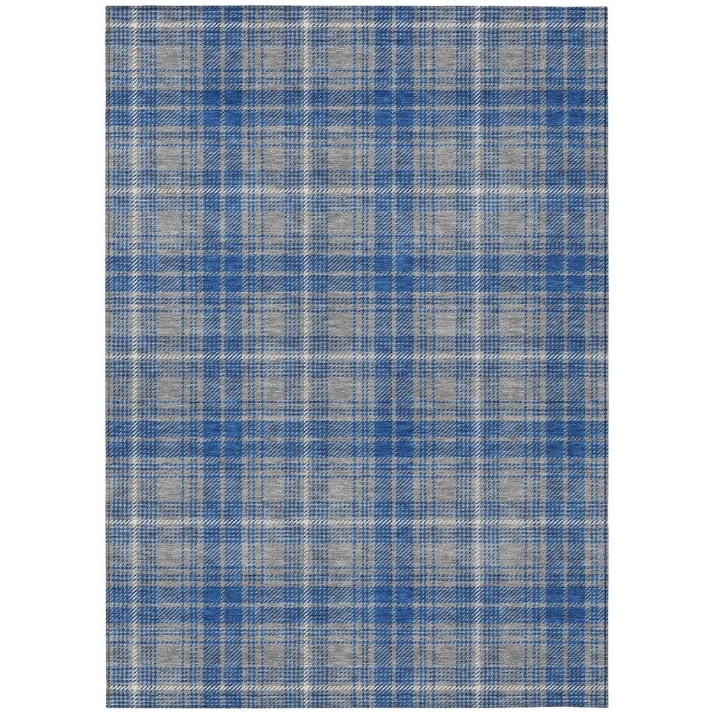 LOOMLAN Rugs Aurora Gray Washable Indoor-Outdoor Rug