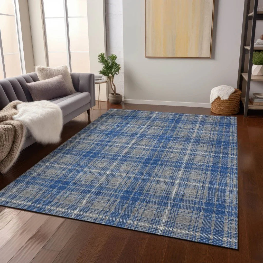 LOOMLAN Rugs Aurora Gray Washable Indoor-Outdoor Rug