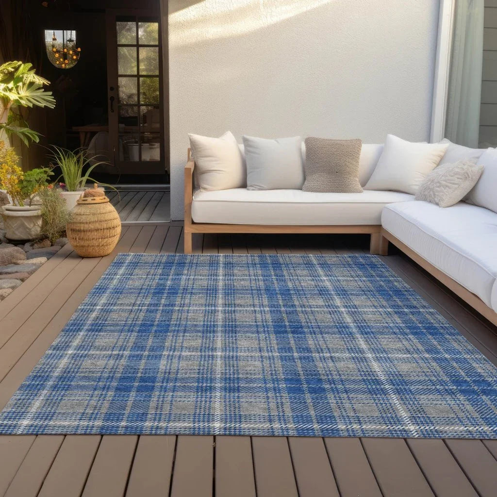 LOOMLAN Rugs Aurora Gray Washable Indoor-Outdoor Rug