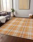 LOOMLAN Rugs Aurora Orange Washable Indoor-Outdoor Rug