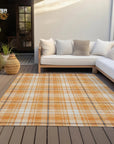 LOOMLAN Rugs Aurora Orange Washable Indoor-Outdoor Rug