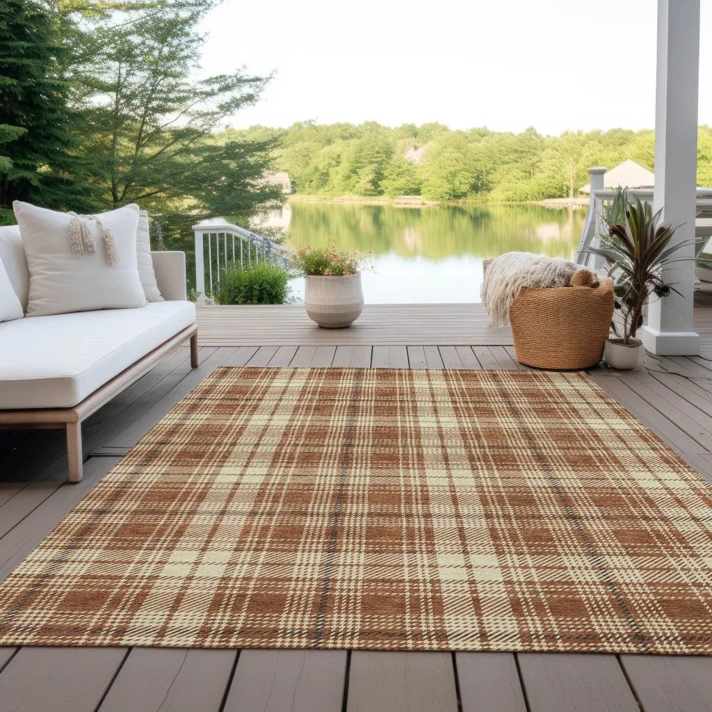 LOOMLAN Rugs Aurora Paprika Washable Indoor-Outdoor Rug