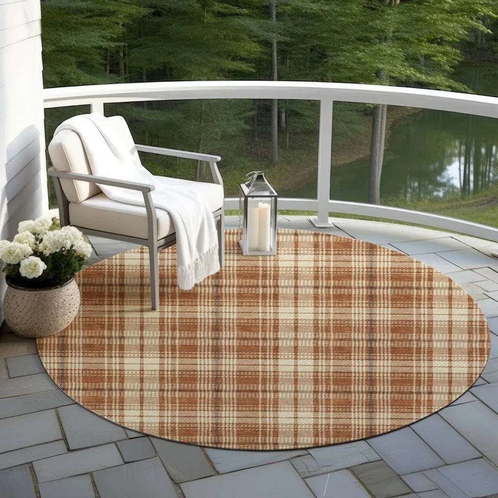 LOOMLAN Rugs Aurora Paprika Washable Indoor-Outdoor Rug