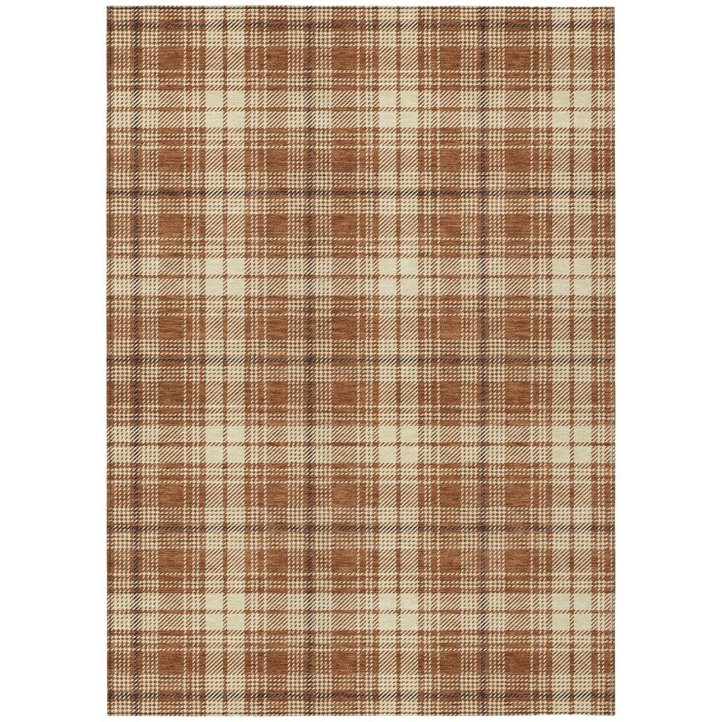 LOOMLAN Rugs Aurora Paprika Washable Indoor-Outdoor Rug