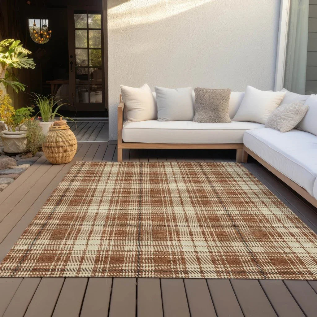 LOOMLAN Rugs Aurora Paprika Washable Indoor-Outdoor Rug