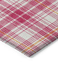 LOOMLAN Rugs Aurora Pink Washable Indoor-Outdoor Rug