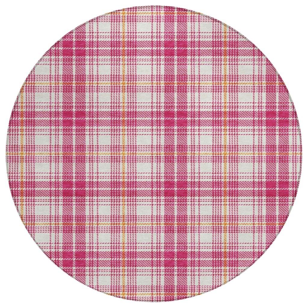 LOOMLAN Rugs Aurora Pink Washable Indoor-Outdoor Rug
