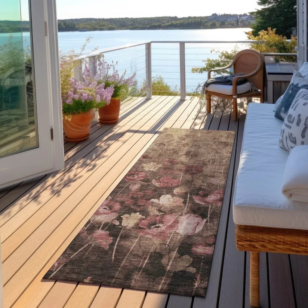 Aurora Taupe Washable Indoor - Outdoor Rug - LOOMLAN - LOOMLAN Rugs - Outdoor Rugs