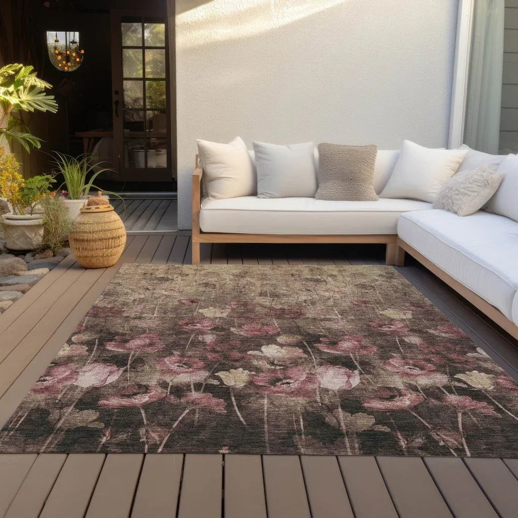 Aurora Taupe Washable Indoor - Outdoor Rug - LOOMLAN - LOOMLAN Rugs - Outdoor Rugs