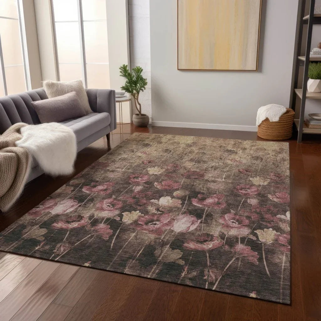 Aurora Taupe Washable Indoor - Outdoor Rug - LOOMLAN - LOOMLAN Rugs - Outdoor Rugs