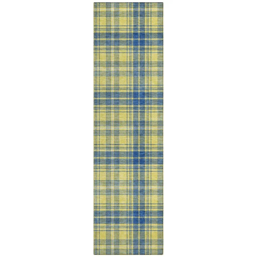 LOOMLAN Rugs Aurora Yellow Washable Indoor-Outdoor Rug