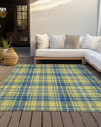 LOOMLAN Rugs Aurora Yellow Washable Indoor-Outdoor Rug