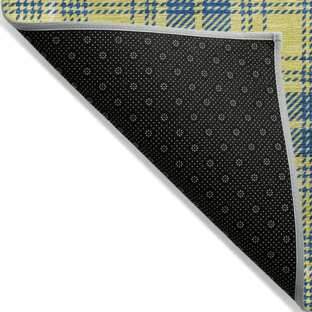 LOOMLAN Rugs Aurora Yellow Washable Indoor-Outdoor Rug