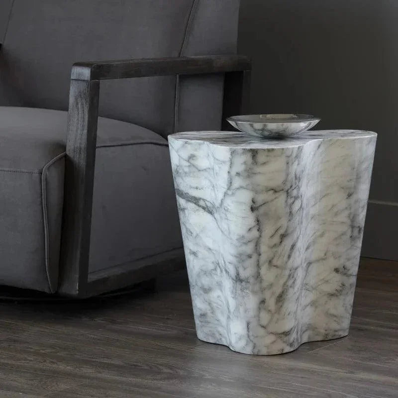 Ava Concrete Outdoor Geometric Coffee Table - LOOMLAN - SUNPAN - Outdoor Coffee Tables