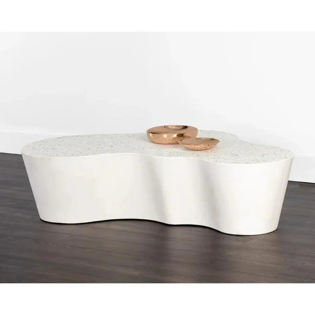 Ava Concrete Outdoor Geometric Coffee Table - LOOMLAN - SUNPAN - Outdoor Coffee Tables