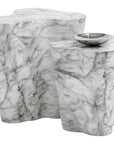 Ava StrikingConcrete Outdoor End Table - LOOMLAN - SUNPAN - Outdoor Side Tables