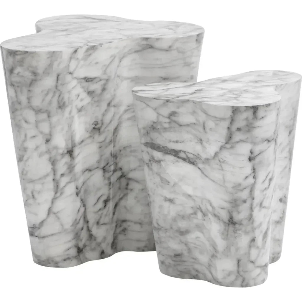 Ava StrikingConcrete Outdoor End Table - LOOMLAN - SUNPAN - Outdoor Side Tables