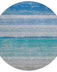 LOOMLAN Rugs Avanora Blue Washable Indoor-Outdoor Rug